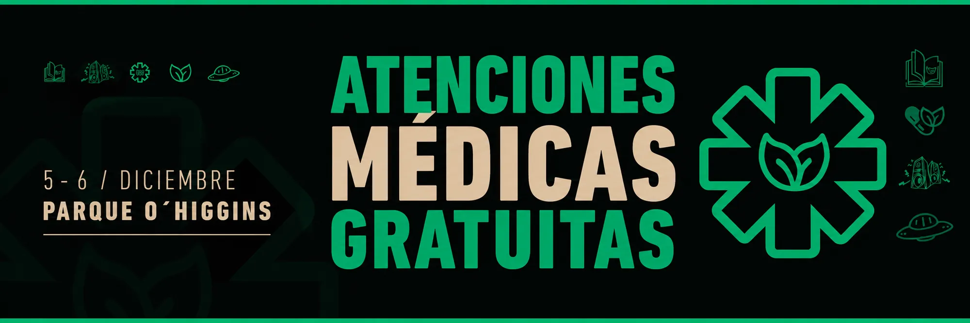 Atenciones médicas gratuitas · Expoweed 2026